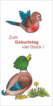 Motiv Vogel und Ente