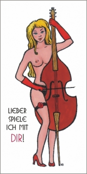 Motiv Frau mit Cello - von vorn