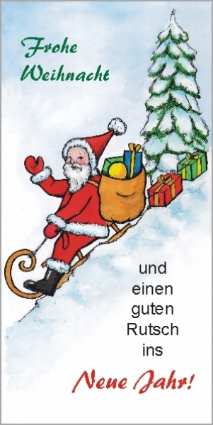 Mitiv Weihnachtsmann mit Schlitten