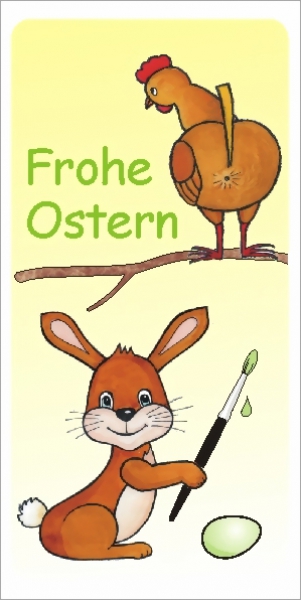 Motiv Huhn und Hase